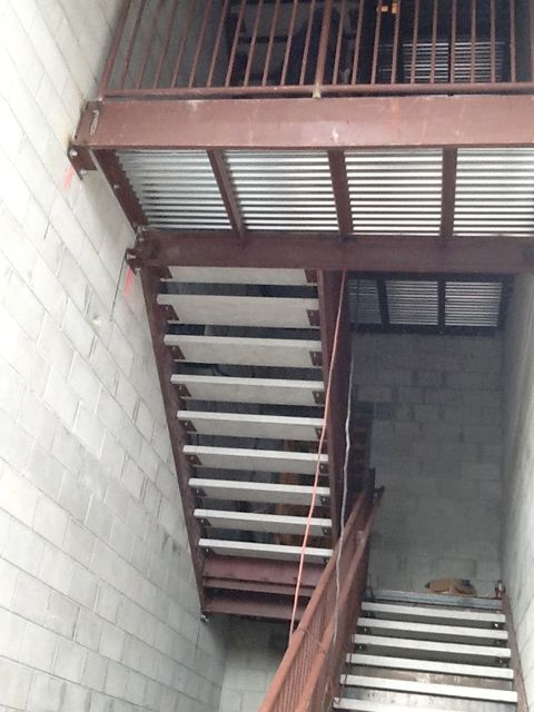 Stair treads, current project, Mills Avenue Parking Garage, College Park, FL