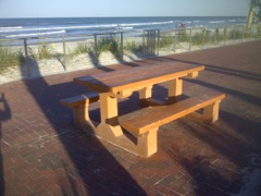 Beach Picnic Tables